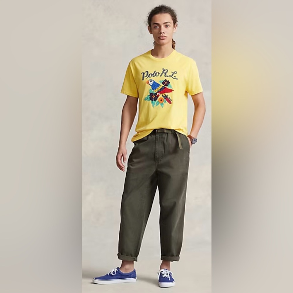 NWT Ralph Lauren Men's Relaxed Fit Twill HikingPant in Voyager Green size Medium